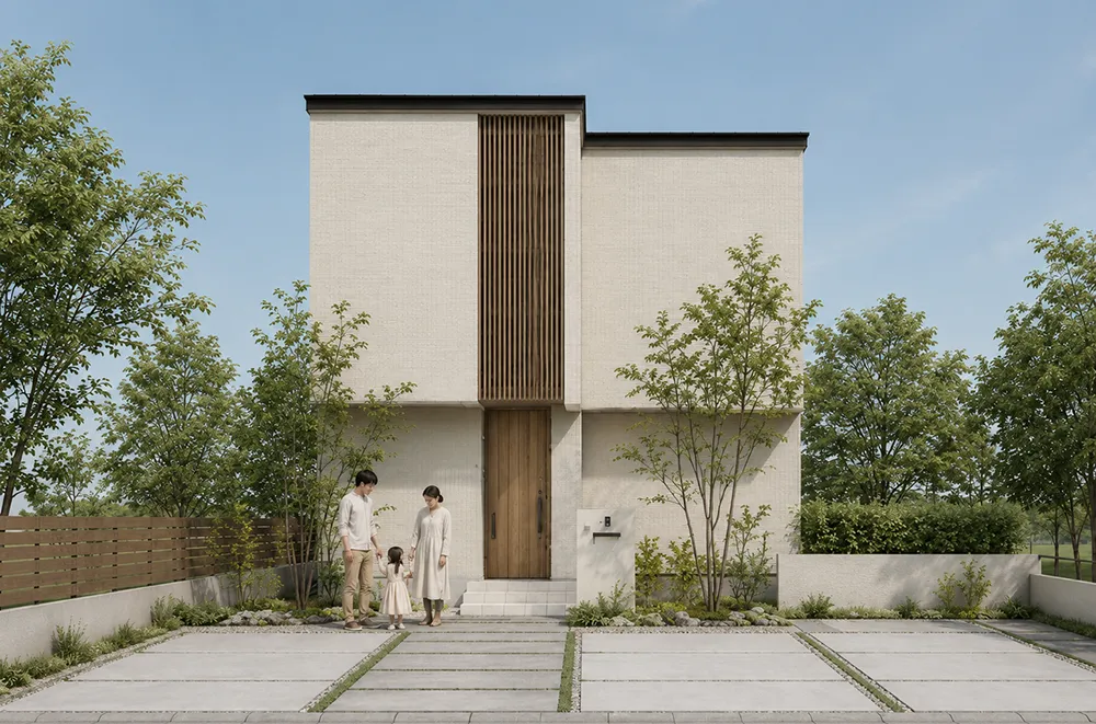 nui patio 外観 中庭付き規格住宅 群馬・高崎エリア対応