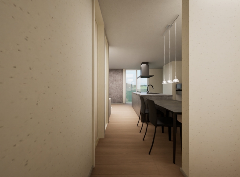 上越市土橋［平屋］モデルハウス キッチン