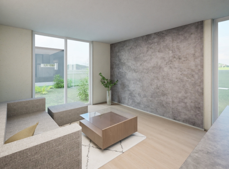 上越市土橋［平屋］モデルハウス リビング