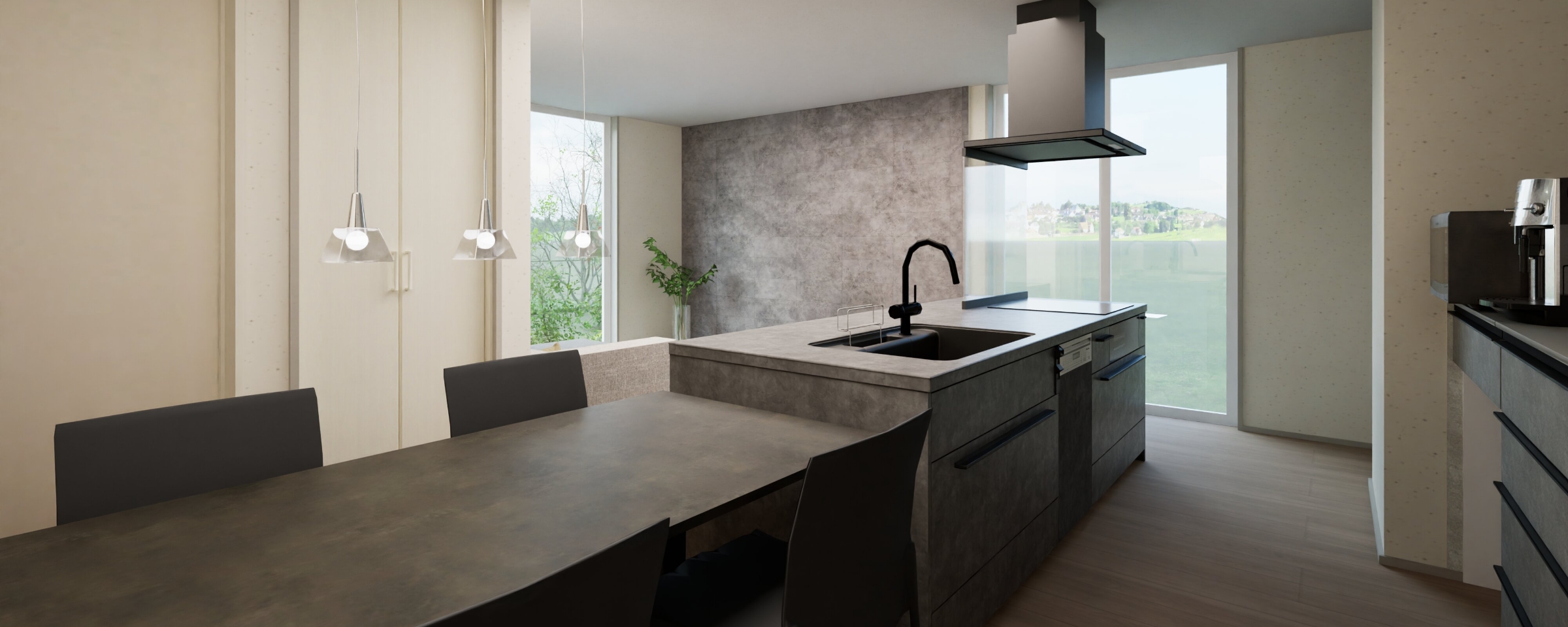 上越市土橋［平屋］モデルハウス グラフテクトキッチン