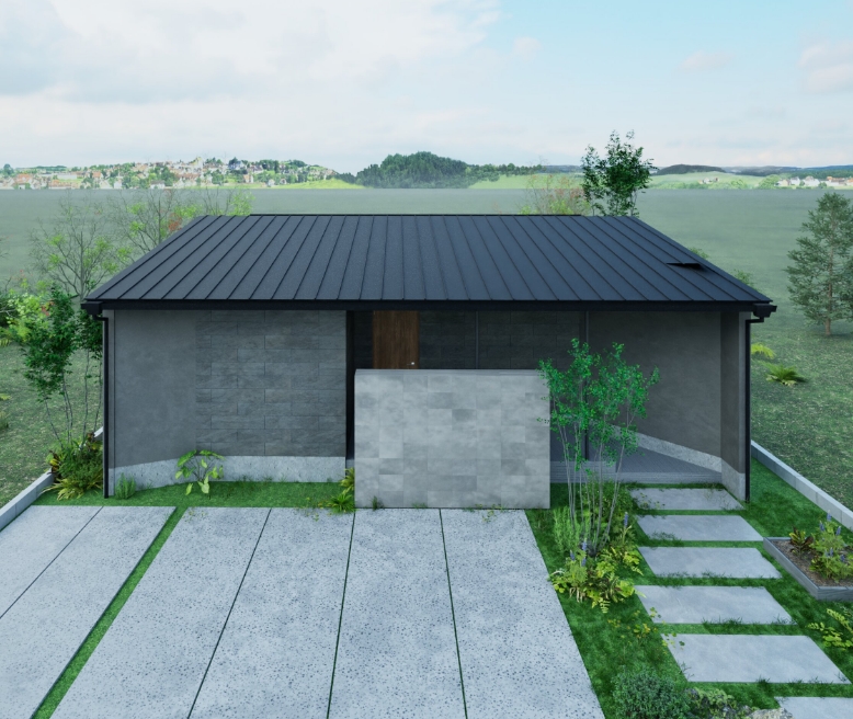 上越市土橋［平屋］モデルハウス 外観