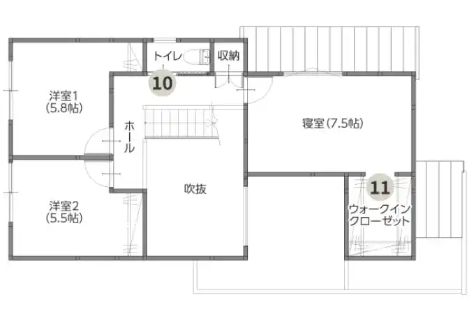 HARSの2F間取り図