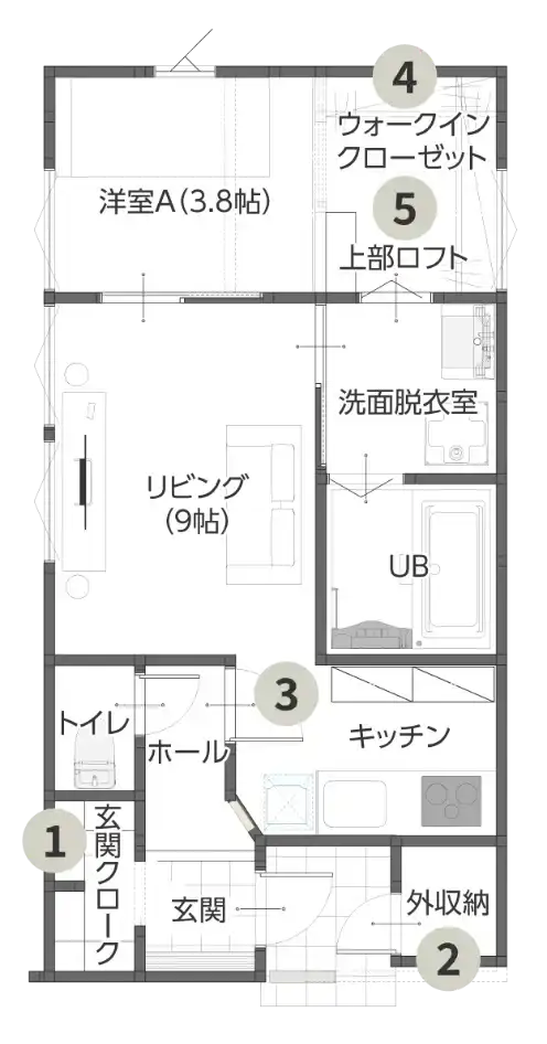 STORYの間取り図